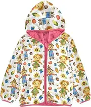 [Caihoyu] Girls Sherpa Lined Hoodie Organic Baby Girl Clothes Toddler Girl Winter Jacket