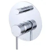 Axle Wall Diverter Mixer, Large Rnd Plate