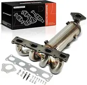 Front Exhaust Manifold Catalytic Converter with Gasket Kit Direct-Fit Compatible with Jeep Cherokee 2015-2020 2022, Compass 2017-2022 & Chrysler 200 & Dodge Dart, 2.4L, E.P.A. Compliant