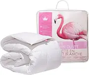 Canadian Down & Feather Co. - All Season Weight White Down Duvet King Size Doona - 233 TC Shell 100% Cotton 200 GSM Quilt - Filled in Canada