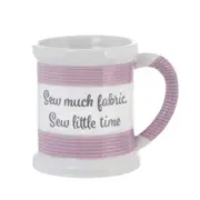 Boxer Gifts Sewing Mug w/ Handle Grandma/Mom Coffee Drinkware Sew Much Fabric