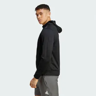 adidas 外套 男款 運動連帽外套 亞規 TR-ES+ FZ JA 黑 IJ9618 (S2258)