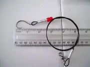 (5) 4/0 LEADERS WITH HIGH CARBON CIRCLE HOOKS AND 2' OF VINYL COATED STAINLESS