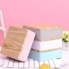 Easy Carry Cookie Storage Box Square Shaped Cookie Storage Container Home