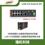 LAN-CO SWITCH-DC+LAN-CPE 8埠長距離乙太網路供電延伸交換器(UTP網路線)+供電延伸器合售