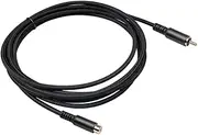 Generic Extension Cord Adapter Aluminum Alloy RCA Male to Female Cable for Connecting Game Console Subwoofer Speaker