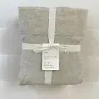 Pottery Barn 4pc BELGIAN FLAX LINEN Sheet Set Queen Flax NWT