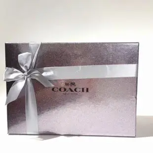 COACH 聯名款 限量disney 米奇紅色皮革斜背小方包-附禮盒