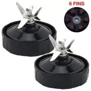 2 Pack Pro Extractor Blade 431KKU480 for Nutri Ninja BL480 BL682 BL640 6 fins
