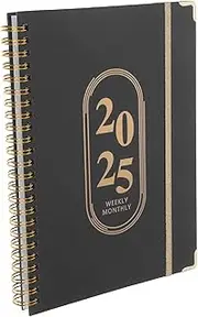Daily Weekly Planner Notebook a Size Spiral Bound Undated for Management