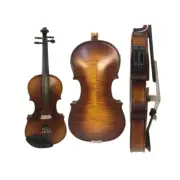 Brown colors Acoustic Electric Violin, Full Size 4/4, Free Case+Bow+Cable