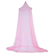 Bed Mosquito Netting Bed Canopy Curtains Elegant Lace Princess Kids Canopy Curtain for Girls Room Bedding(Pink)