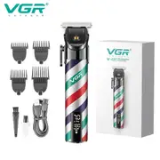 VGR Hair Trimmer Professional Trimmer Cordless Hair Cutting Machine Electric Rechargeable Aluminum Alloy Trimmer for Men V-692