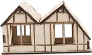 DIY Craft Toys for Boys and Girls Wooden Educational Puzzle Mini House Model for Boys and Girls' Imaginative Play
