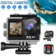 WIFI Action Camera Remote Control 4K HD Dual Screen Sport DV Waterproof Camera
