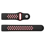 Two-color Round Hole Silicone Wrist Strap Watch Band for Fitbit Charge 3