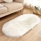 120x 50cm Floor Rugs Faux Wool Fluffy Fur Carpet Sheepskin Mat Super Soft