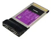 Addonics ADCB2SA-E eSATA Adapter - 2-Ports - Cardbus