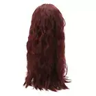 Long Wig Curly Wine Red Elegant Easy To Care Synthetic Wig For Cosplay Hallo CHU