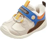 [Balabala] Unisex Infant Fashion Winter Shoes, Hook and Loop Running Shoes for Boys and Girls