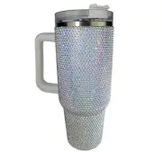 Kirks Folly Fairyland Crystal 40oz Tumbler Aurora Borealis NEW Stainless Steel