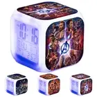 Marvel The Avengers LED Digital Thermometer Alarm Clock 7 Color Changing Lights