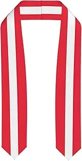 [EdWal] Austrian flag print Graduation Stole and Sash Class for Unisex Adult Honor Stole Honor Stole of 2025