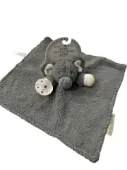 Blankets & and Beyond Elephant White Gray Security Blanket Lovey Nunu NEW