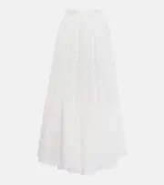 [Giambattista Valli] Giambattista Valli Macramé midi skirt AU 14 white