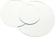 LABRIMP 3pcs Round Acrylic Mirror Reflection Board for Photography Decorative Background Props for Jewelry Cosmetics Ornaments Sturdy Versatile Photo Display Tray