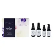 EDIBLE BEAUTY - & Edible Beauty On The Fly Travel Mini Kit: Cleansing Milk 15ml+ Toner Mist 30ml+ Ageless Serum 10ml+ Hydrating Lotion 15ml