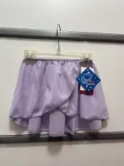 NWT, Motionwear Kids Lavender/Purple Skirt Style 1028, Size M&LC, Pull Up Skirt