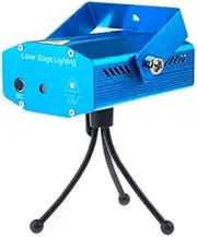 Led Stage Lamp DJ Disco Light Sound Activated Laser Projector Effect Lamp Light Music Christmas Party Xmas Party Club Light,Blue,EU Plug