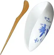 MAGICLULU 1Set Porcelain Tea Vessel Ceramic Loose Tea Scoop Teaspoon for Loose Leaf Tea Presentation for Home Office Teahouse Restaurant Use