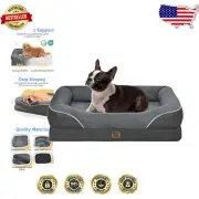 Large Washable Velvet Dog Bed - Orthopedic Support & Waterproof Protection