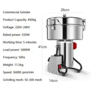 Kitchen Mill Grinding Machine 4500g Grain Coffee Grinder Bean Nuts Herb Electric