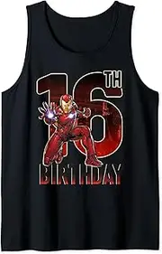 [Marvel] Iron Man 16th Birthday Action Pose Tank Top
