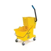 Yellow Mop Bucket for Floor Cleaning Janitorial Use Commercial Cleaning Supplies