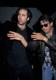 Nicolas Cage & Charlie Sheen at Nicolas Cage & Charlie Sheen - 1990 Old Photo 1
