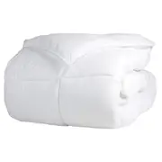 Renee Taylor 600GSM Queen Bed Microluxe Down Doona Quilt w/ Microfibre Filling