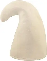 Adult White Gnome Hat One Size Fairytale Elf Garden Gnome Dwarf Hat Student Night Halloween Fancy Dress Cosplay Costume Accessory for Men and Women
