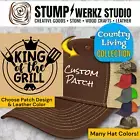 Custom Trucker Hat Baseball Cap Richardson Country Life King of the Grill BBQ