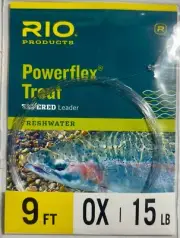 Rio Powerflex Trout Tapered Leader 9ft - 0X