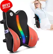 Lumbar Support Pillow for Office Chair - Ergonomic Memory Foam Back Cushion