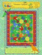 Dinosaur Uproar! Pattern Kids Quilt by Kidstuff