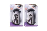 2PK Dreambaby Carry Clip Hook Carabiner For Stroller/Pram Shopping Trolley Black