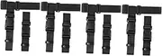 Baluue 4 Sets Adjustable Luggage Straps Heavy Duty Travel Belt for Secure Suitcase Connection for Organizing Travel Accessories and Hanging Extra Bags