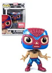 Funko POP! Marvel Lucha Libre #706 El Arachno (Metallic) - Limited Marvel Collector Corps Exclusive - New, Mint Condition