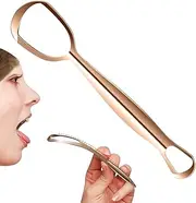 Imtrub Tongue Cleaner,Tongue Brush Cleaner Stainless Steel | Fan-Shaped Reduce Bad Breath Improve Oral Hygiene Care Tool For Adults Family Travel-Friendly