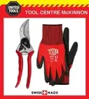 FELCO 2 CLASSIC SWISS MADE ONE-HAND PRUNING SHEAR / SECATEURS + BONUS GLOVES